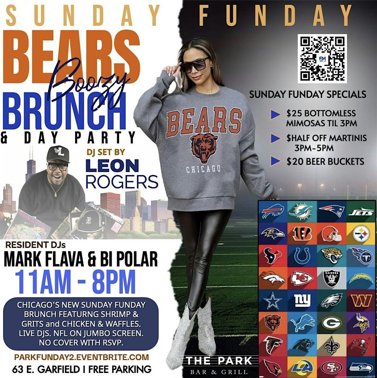 Bears Brunch &  Sunday Funday Day Party