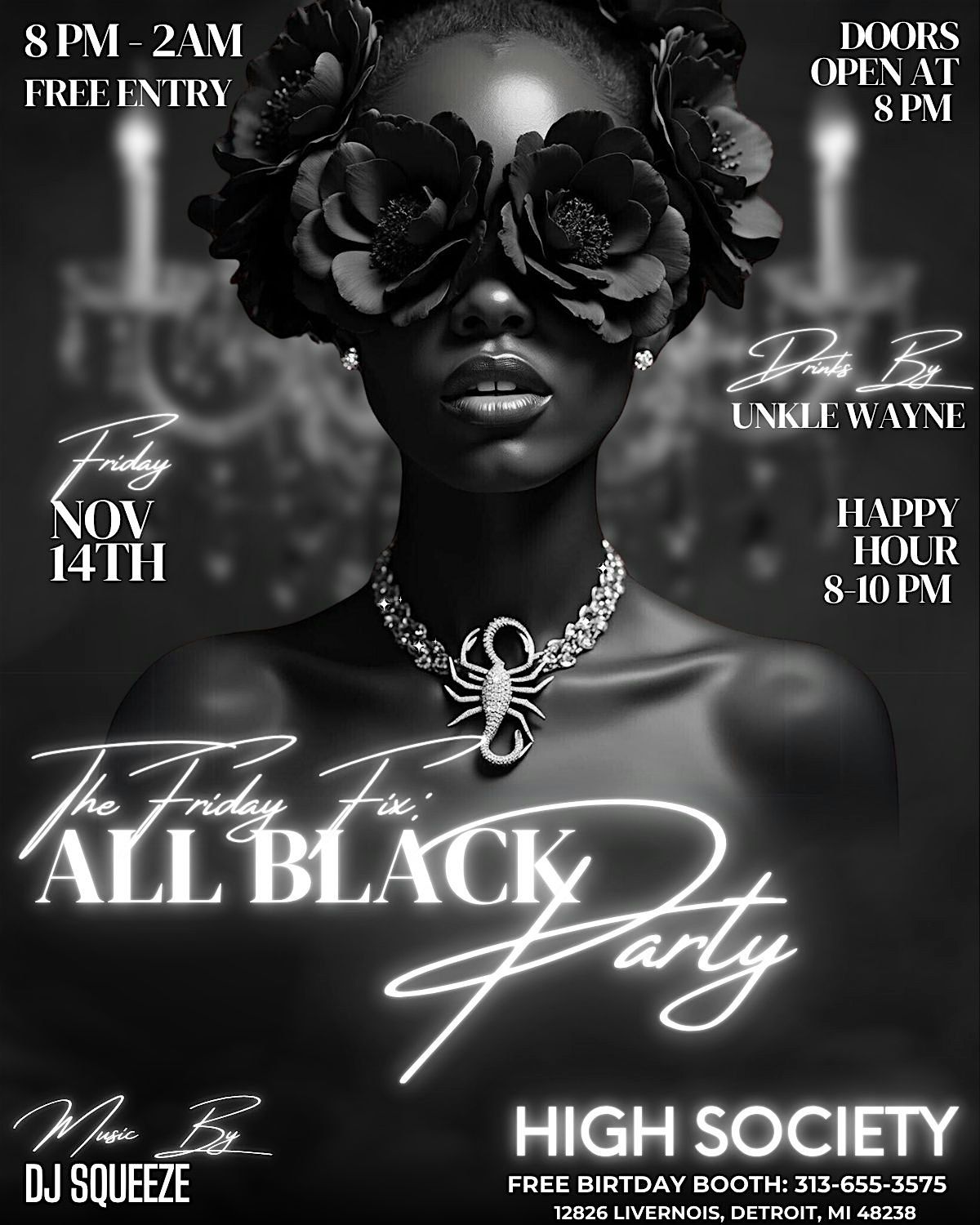 The Friday Fix: All Black Party