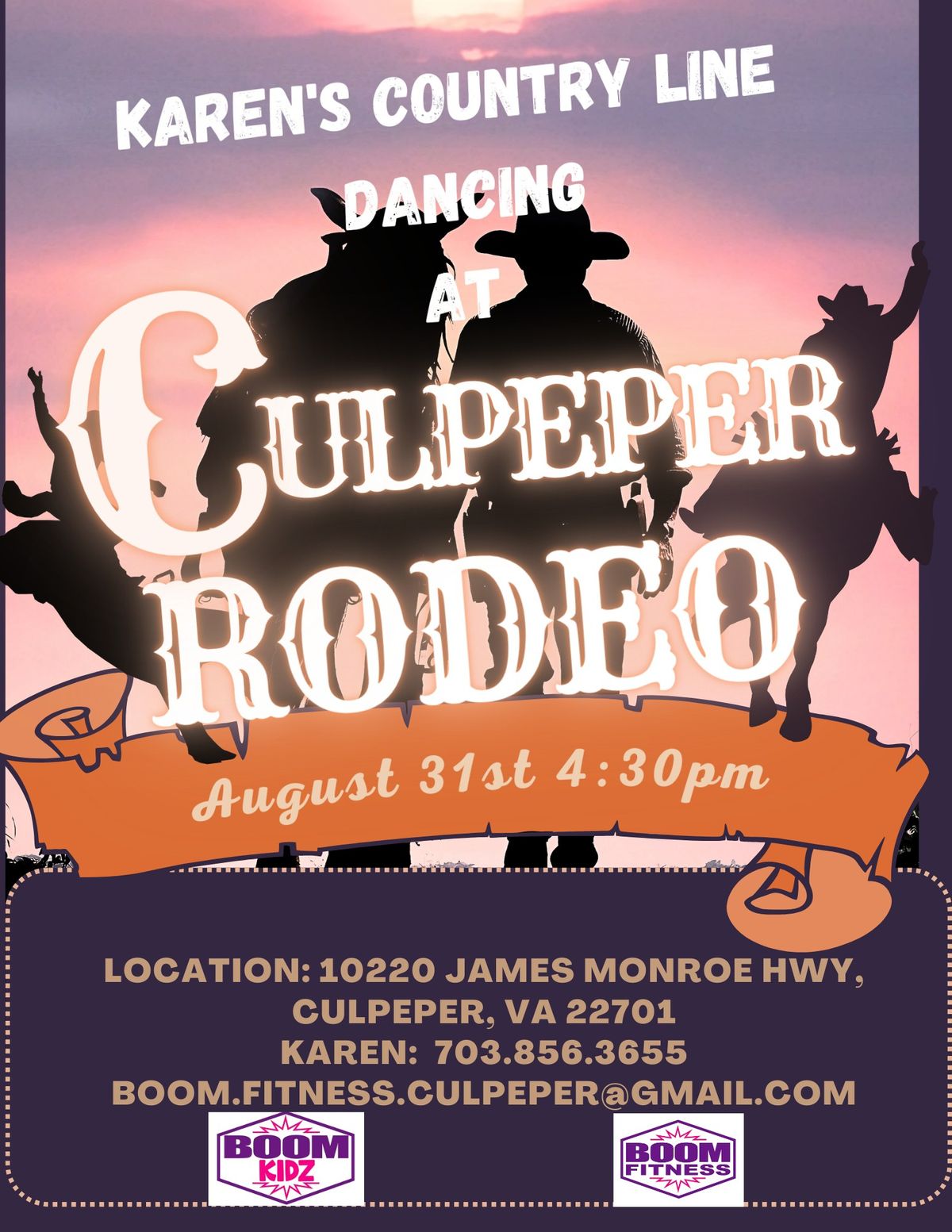 Karen's Line Dancing at the Culpeper Rodeo