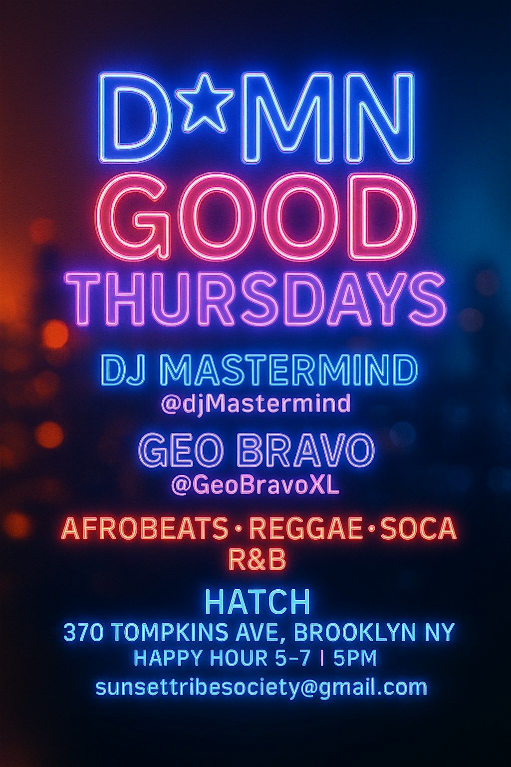 DAMN GOOD THURSDAYS AFTERWORK