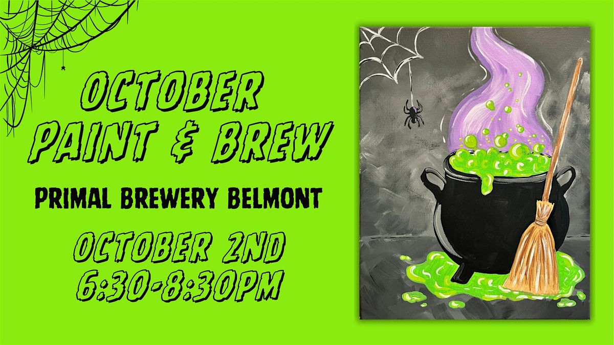 October Paint &  Brew @ Primal Brewery Belmont