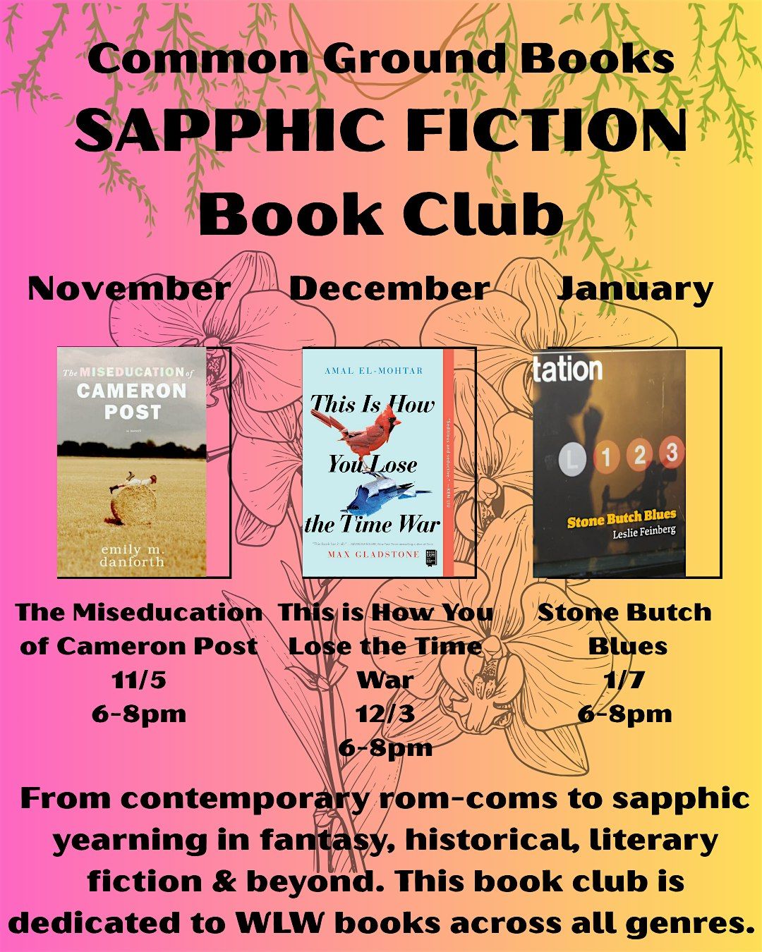 CGB Sapphic Fiction Book Club- November