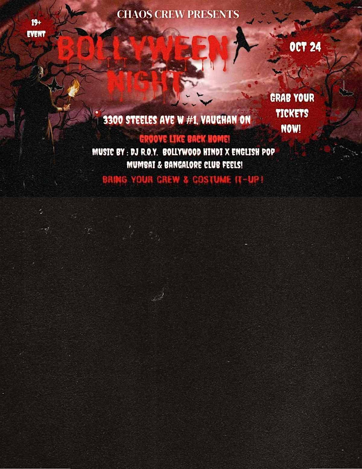 BOLLYWEEN NIGHT I OCT 24 @ 9 PM I Halloween but make it Bollywood!