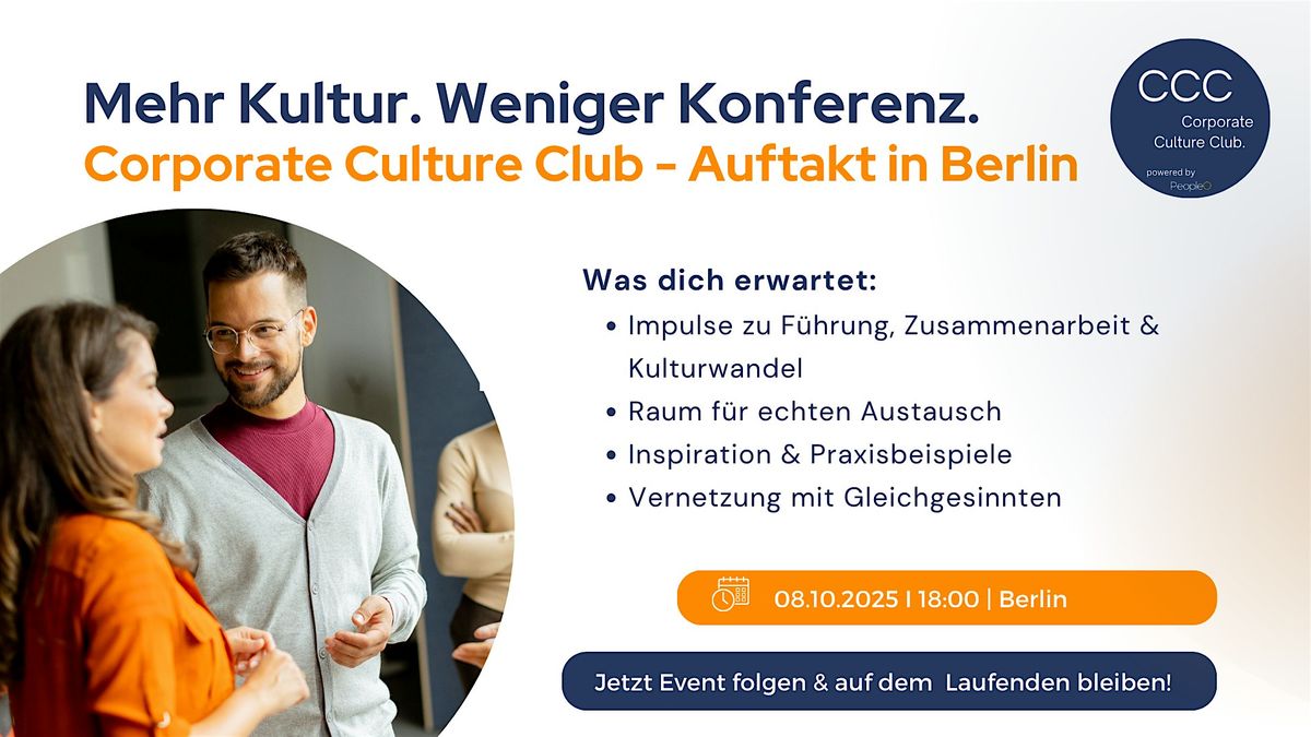 Corporate Culture Club - Kick off