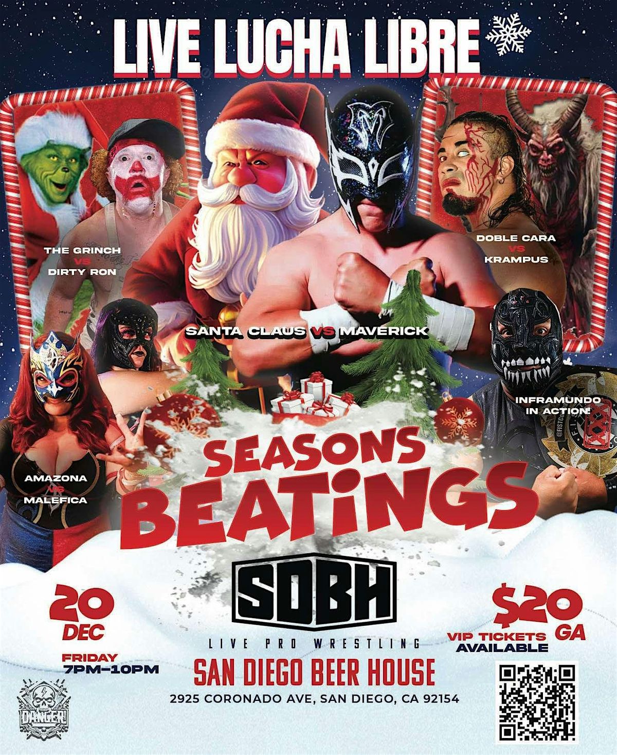 LIVE Lucha Libre\/Pro Wrestling at San Diego Beer House 92154