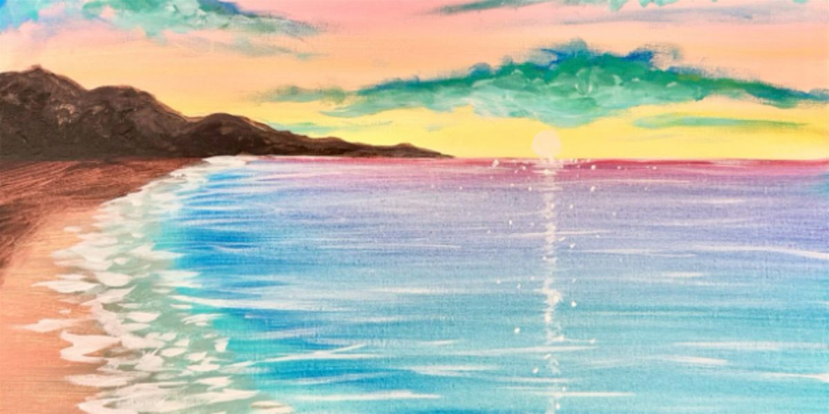 Shimmering Ocean Sunrise - Paint and Sip by Classpop!\u2122