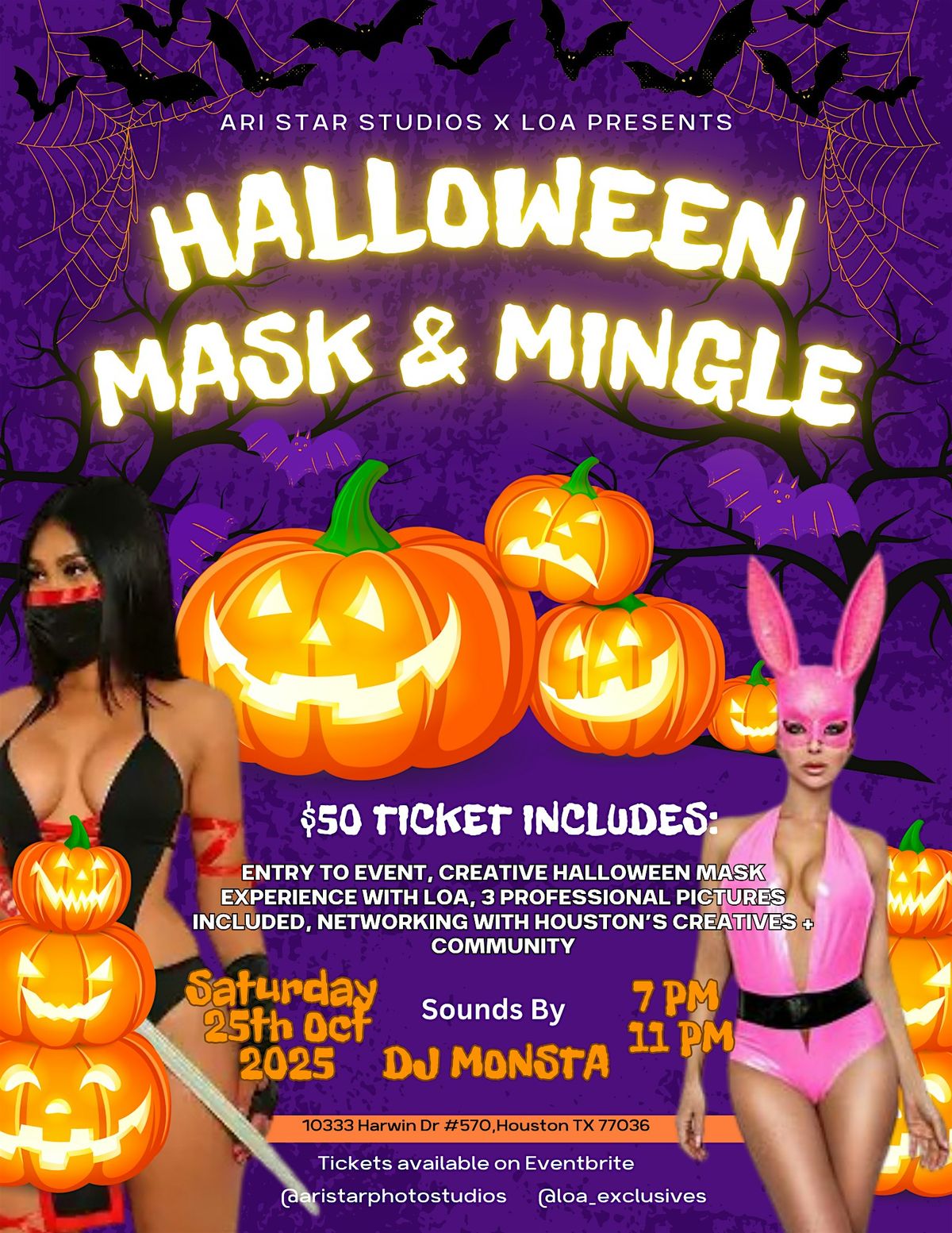 Halloween Mask & Mingle with LOA x Ari Star Studios