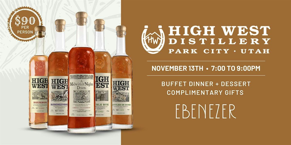 High West Bourbon Tasting + Dinner Event