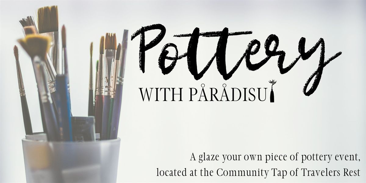 Pottery with  P\u00e5r\u00e5disu - Ceramic Cocktail Glass Painting @ 6&20 Distillery!