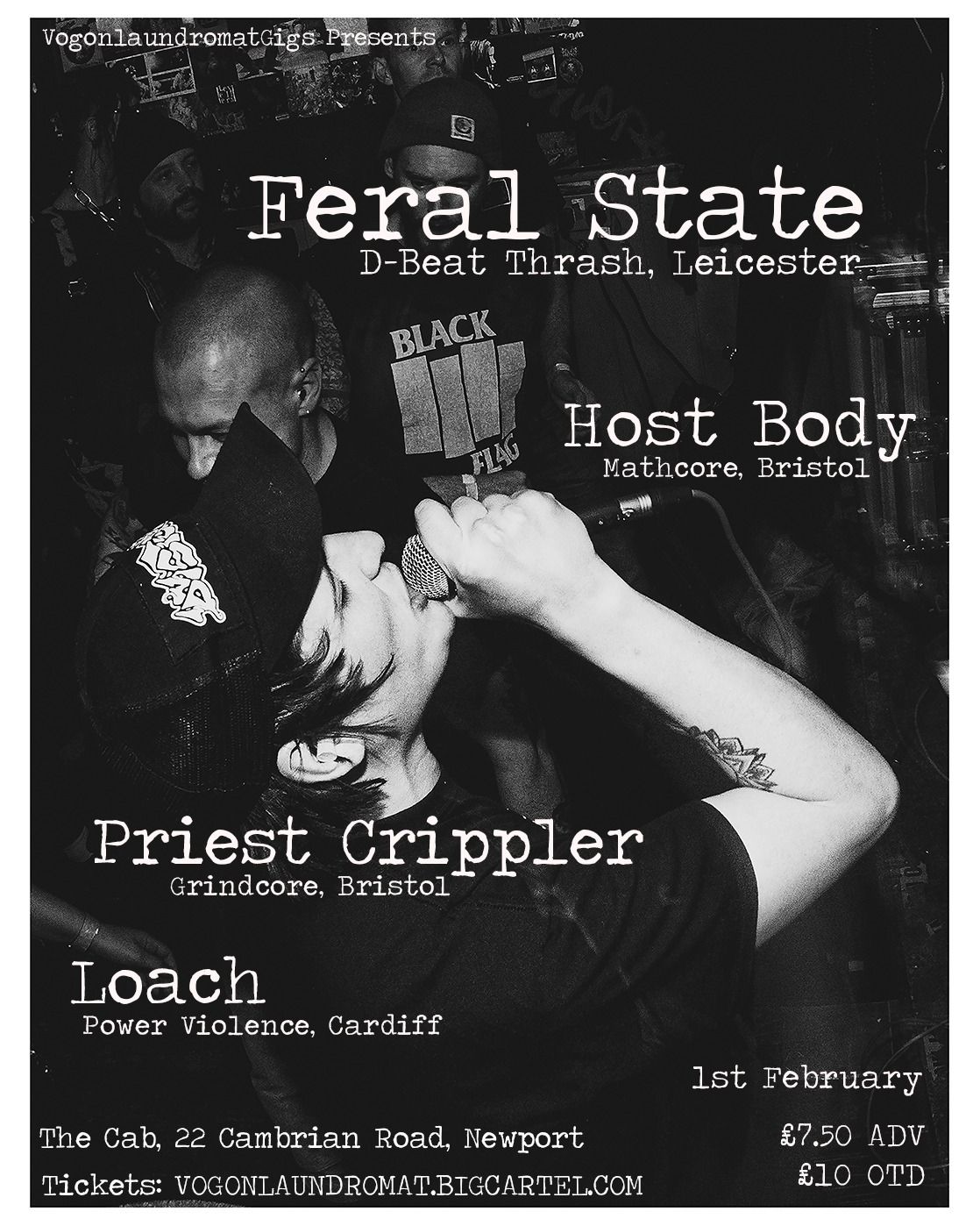 Feral State Host Body Priest Crippler Loach Live @ The Cab