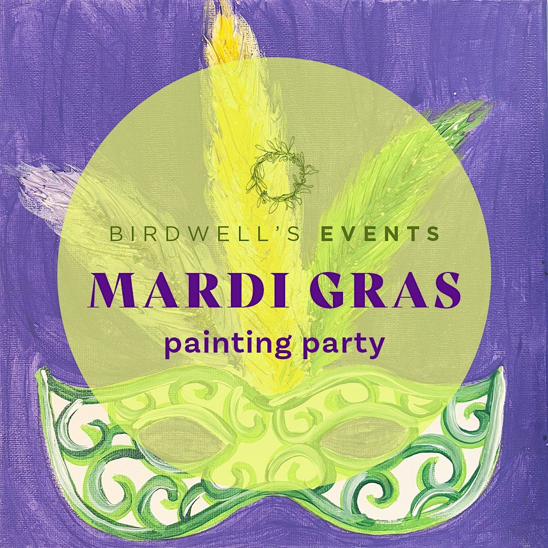 Mardi Gras  Canvas Art Class with Sarah Katherine Semon