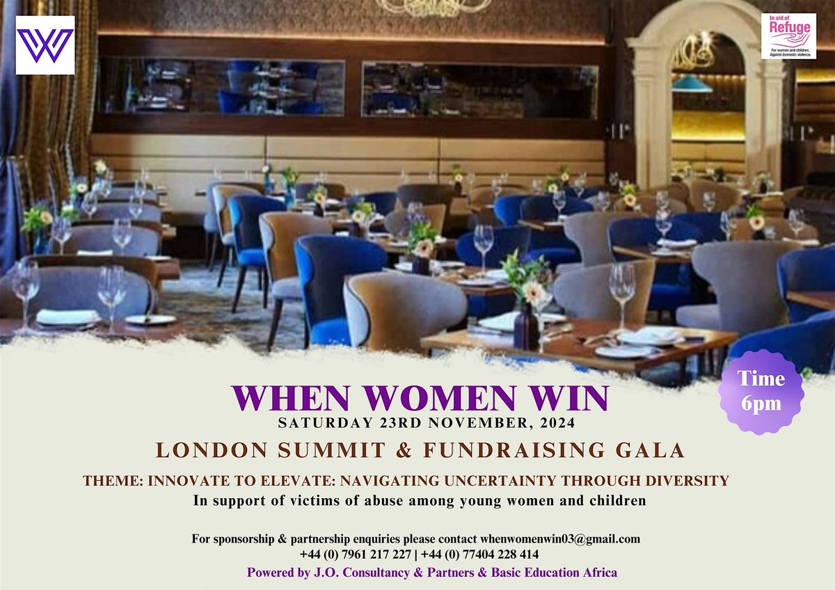 When Women Win London Summit & Fundraising Gala