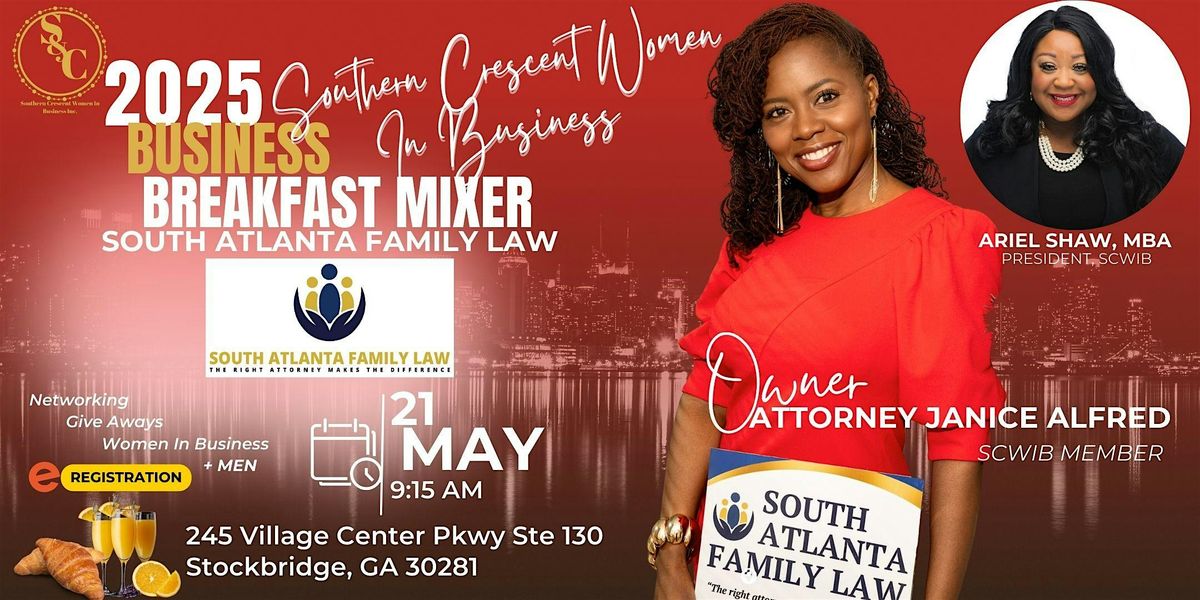 SCWIB Business Breakfast Mixer w\/Janice Alfred of South Atlanta Family Law!