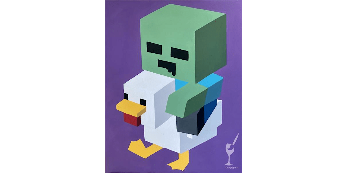 Zombie Chicken Rider - Paint and Sip in Austin | Classpop!\u2122