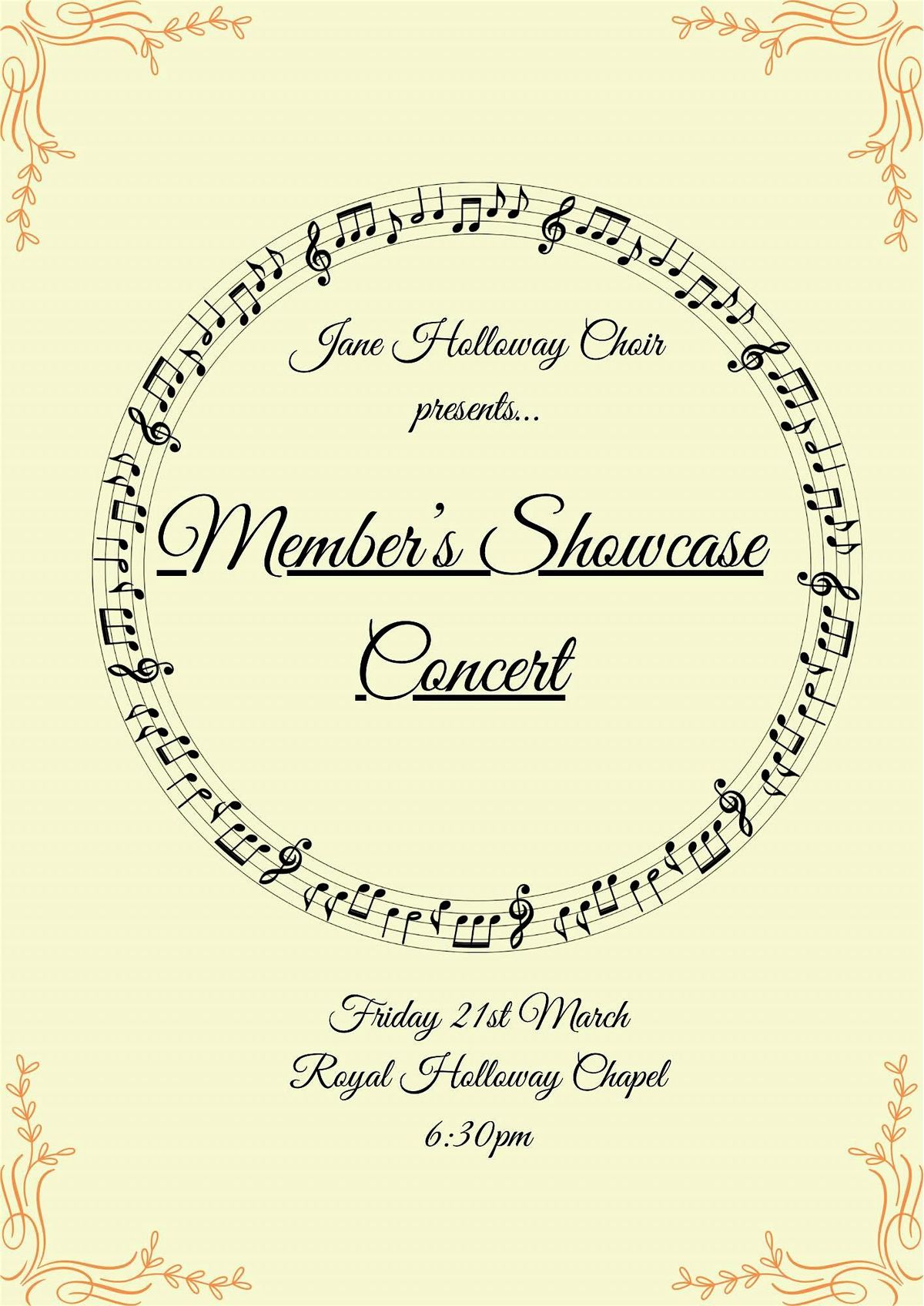 Jane Holloway Choir's Member's Showcase