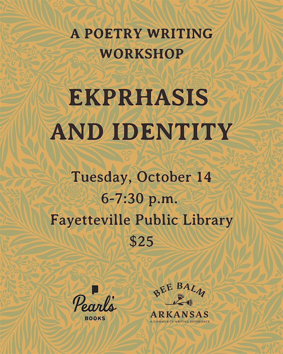 A Poetry Workshop with Austin Segrest: Ekphrasis and Identity