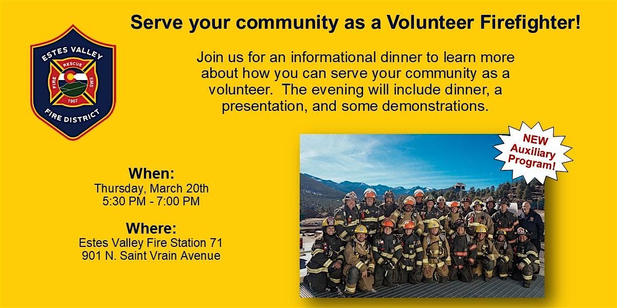 Estes Valley Fire Recruitment Information Dinner 2025