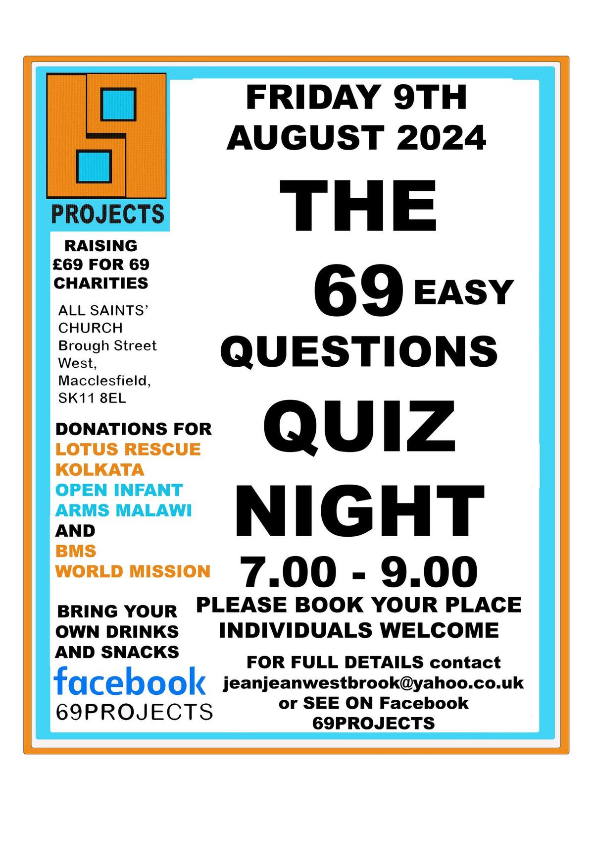 THE 69 (Easy) QUESTIONS QUIZ NIGHT