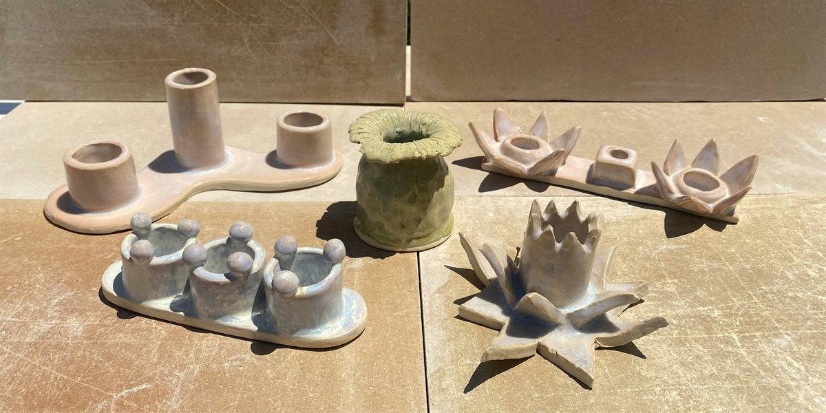Candle Holder Ceramic Class - Intro to Pottery Workshop