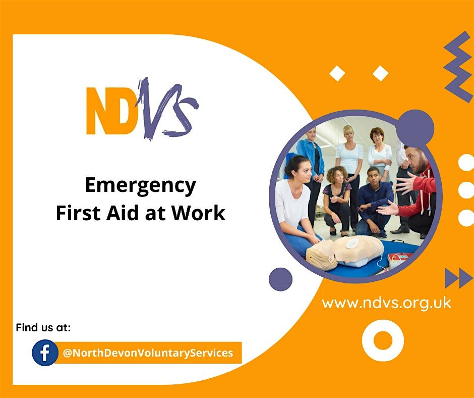Emergency First Aid at Work 1\/2-day course (including defib training)