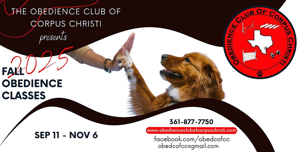 Fall 2025 Obedience Class Session