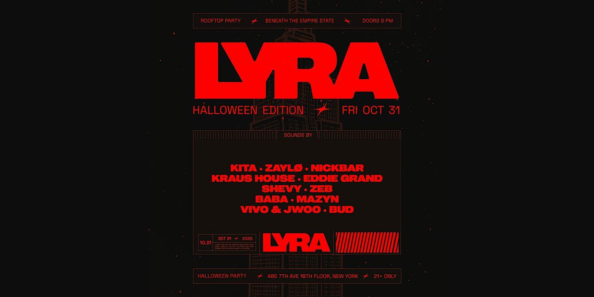 LYRA Rooftop Party \u272d Halloween Edition 10.31