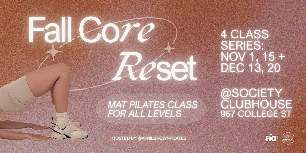 FALL CORE RESET: Mat Pilates Class