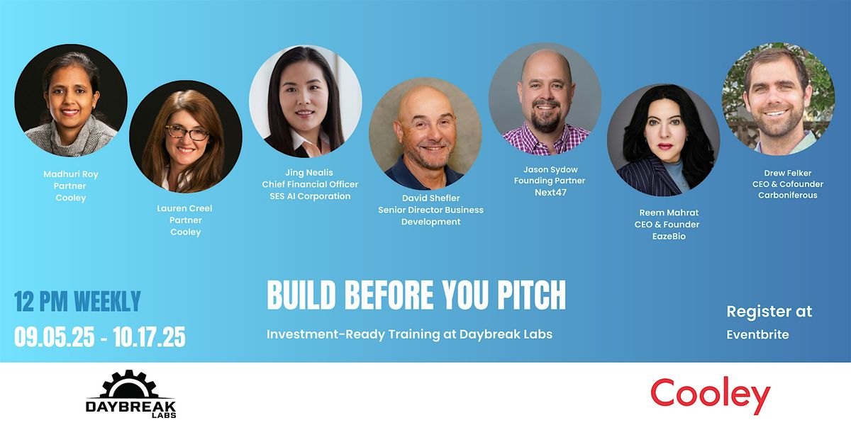 BUILD BEFORE YOU PITCH: INVESTMENT-READY TRAINING