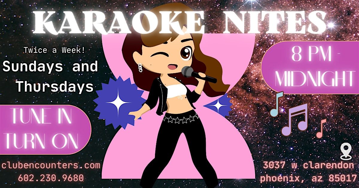 Sunday Karaoke Nites @ Club Encounters