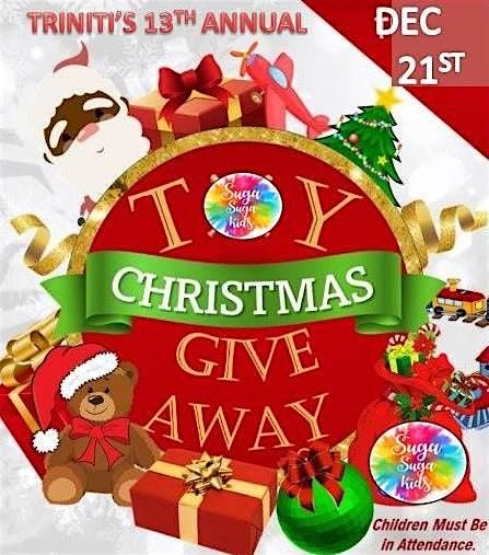 SUGA SUGA KIDS ANNUAL TOY DRIVE GIVEAWAY