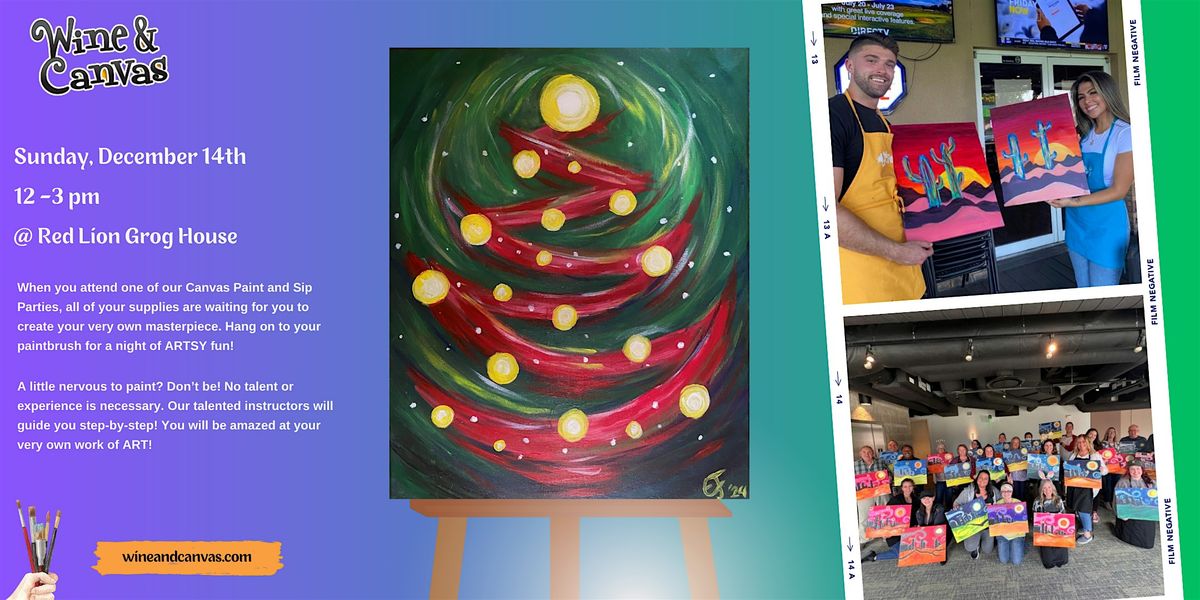 Fountain Square Paint and Sip \u2013 Christmas Tree Twirl