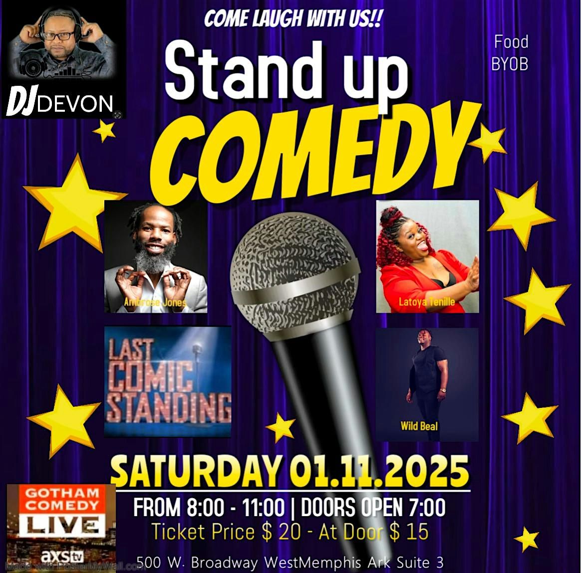 Come laugh with us comedy show