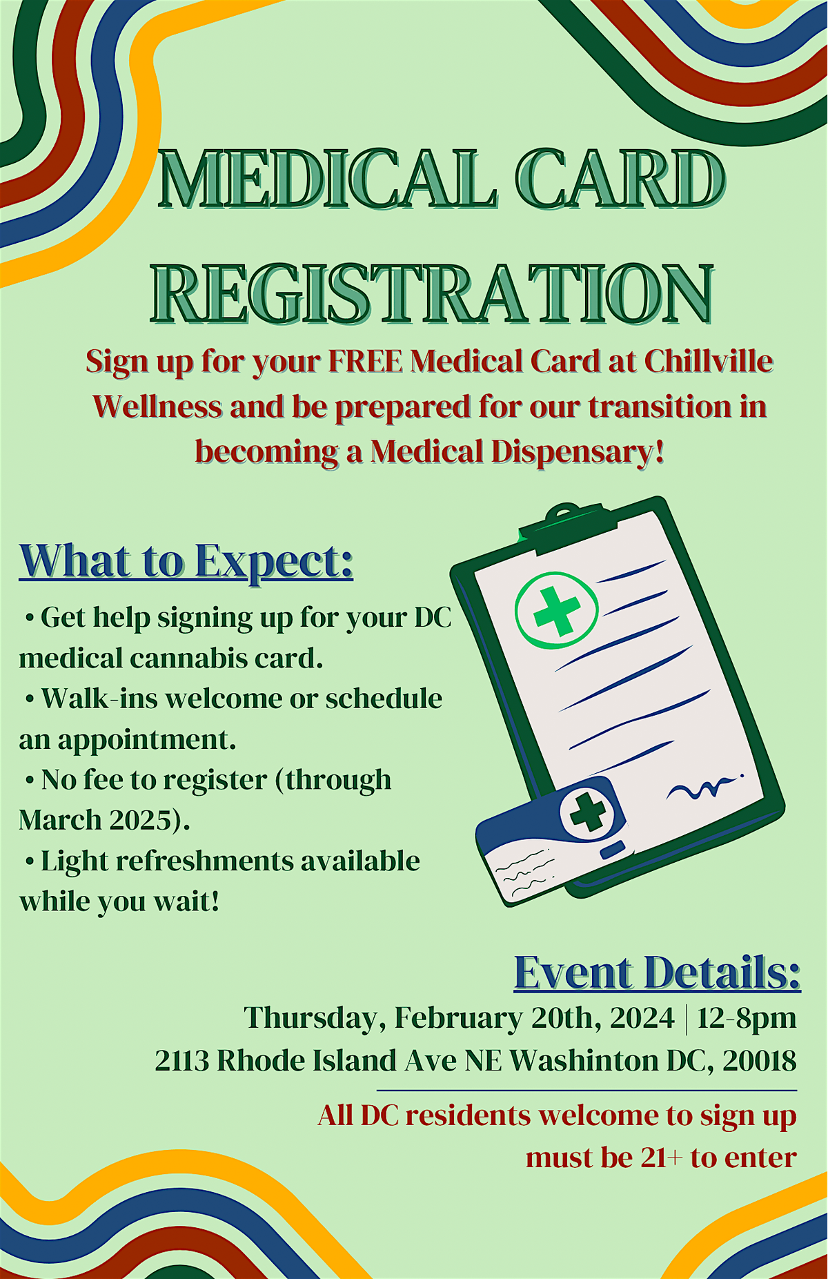 Medical Card Registration w\/ Chillville Wellness