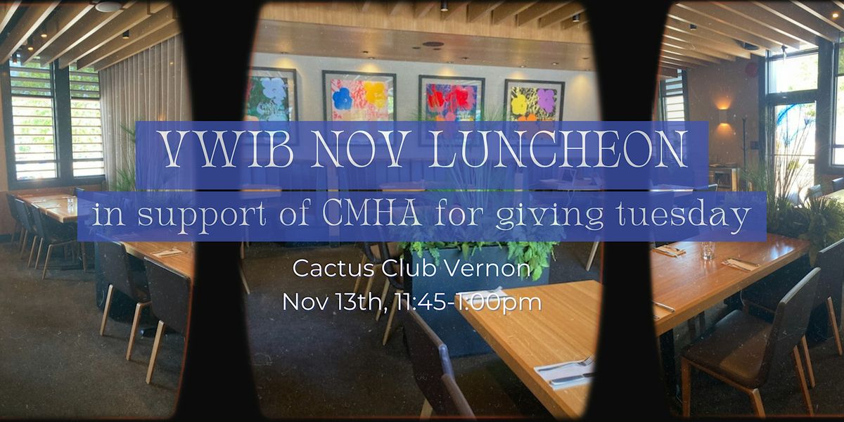 Giving Tuesday - Give Back With VWIB