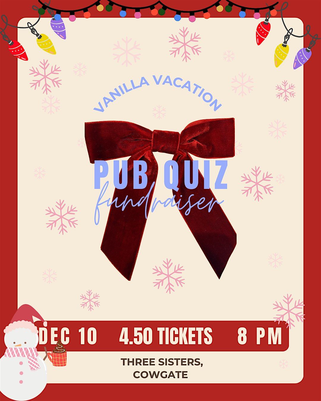 Vanilla Vacation Festive Pub Quiz