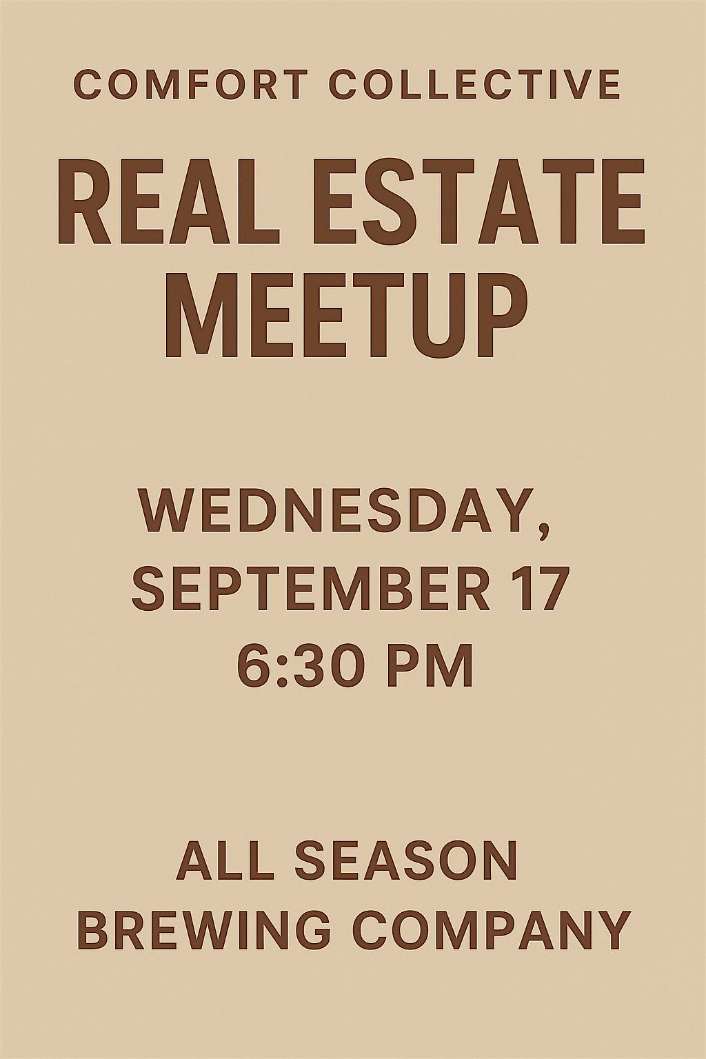 Comfort Collective Real Estate Meetup \u2013 LA Investor Networking  Event