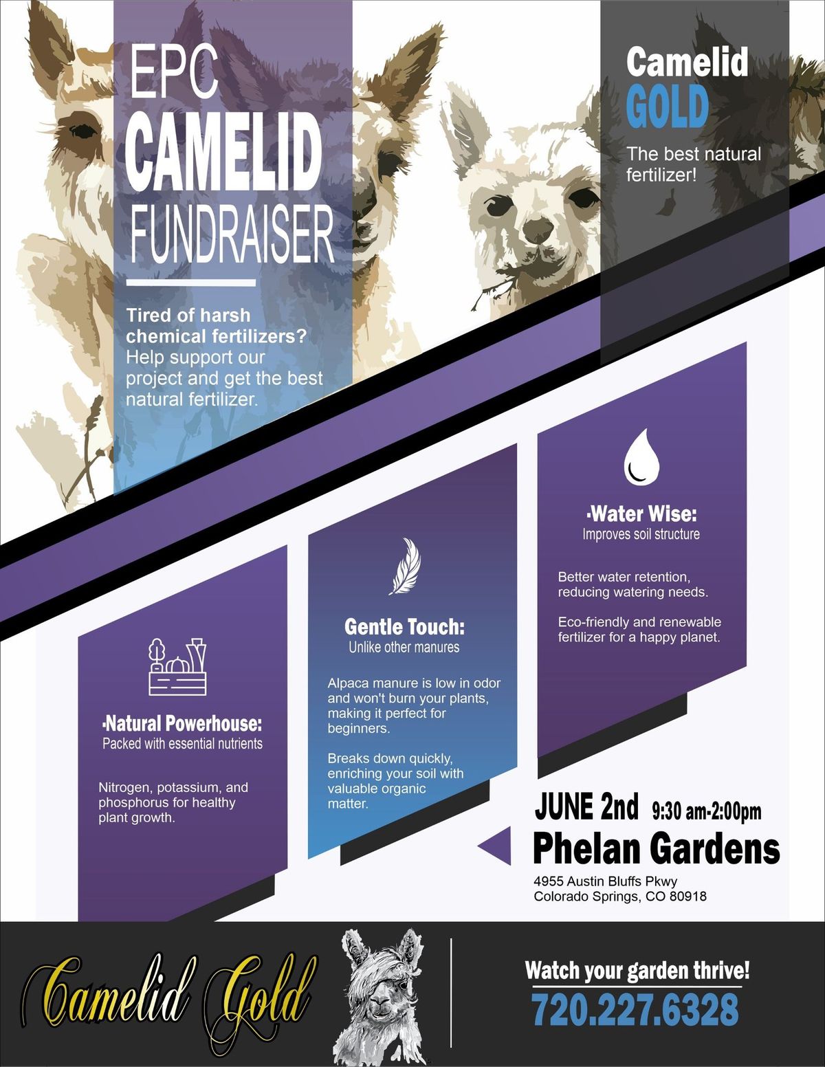 Camelid Gold Natural Fertilizer Fundraiser