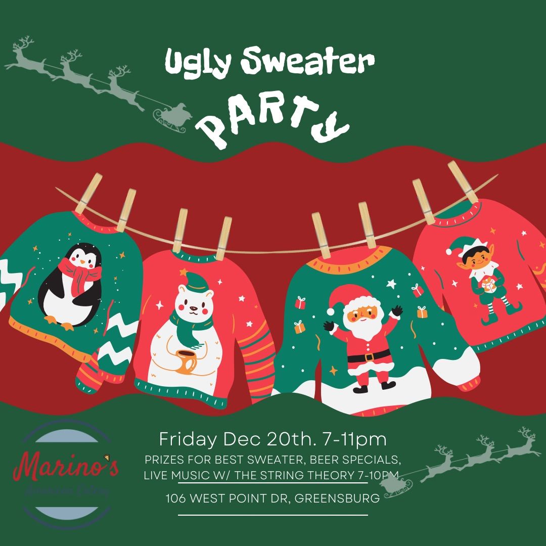 Marino\u2019s Ugly Sweater Party & Abstract Realm Brewing TAP TAKEOVER