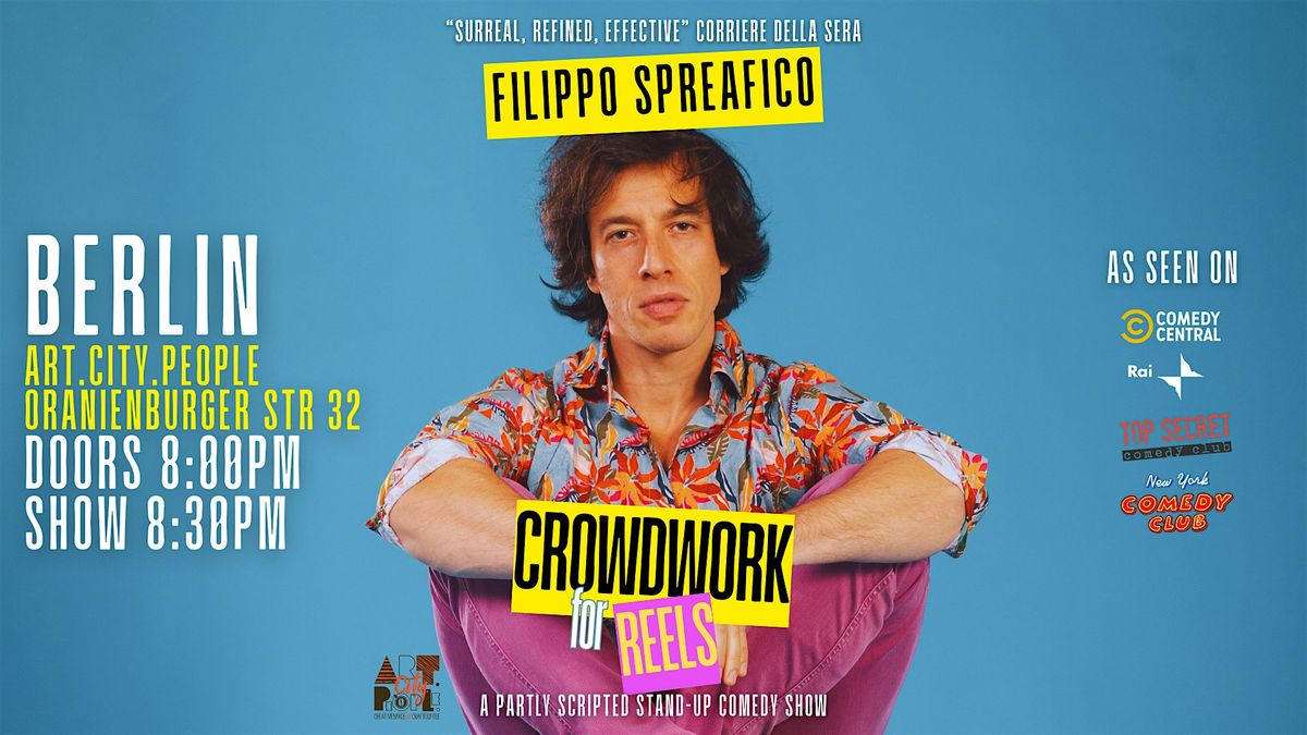 Crowdwork for Reels \u2022 Comedy Special in English \u2022 Filippo Spreafico