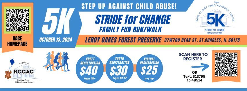 STRIDE for CHANGE 5K Family Fun Run\/Walk