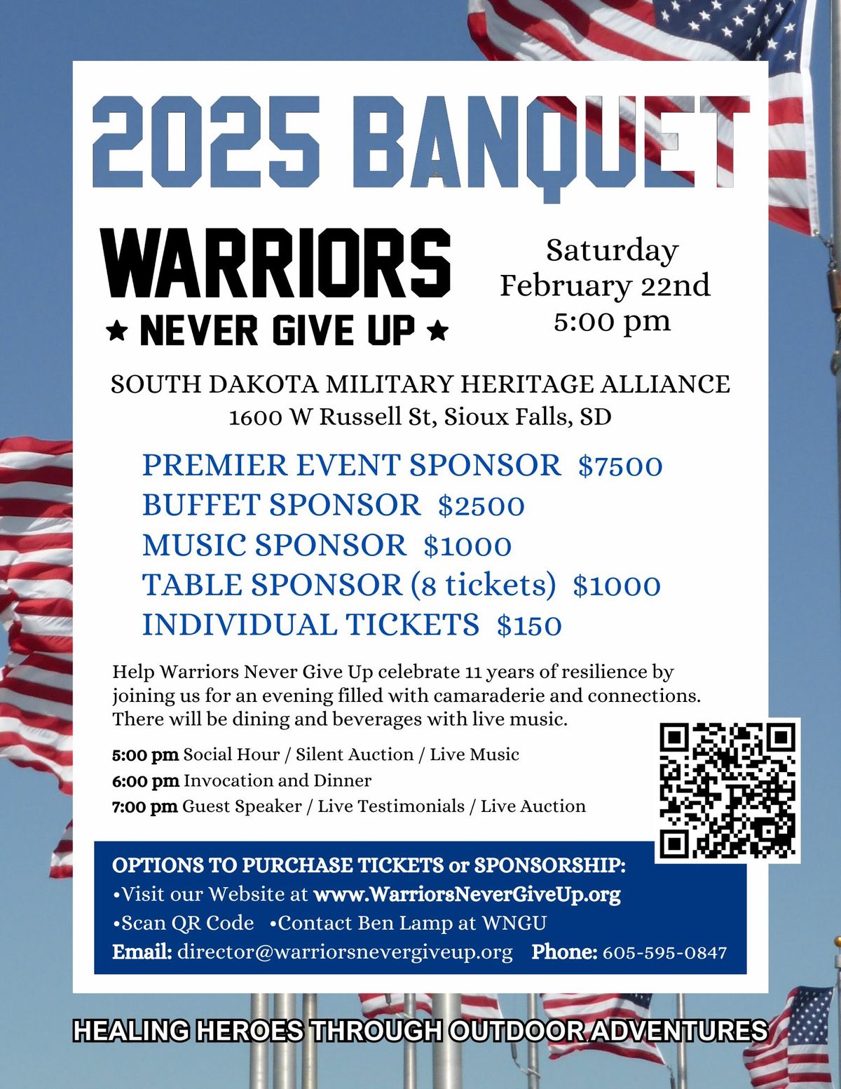 Warriors Never Give Up Fundraising Banquet 