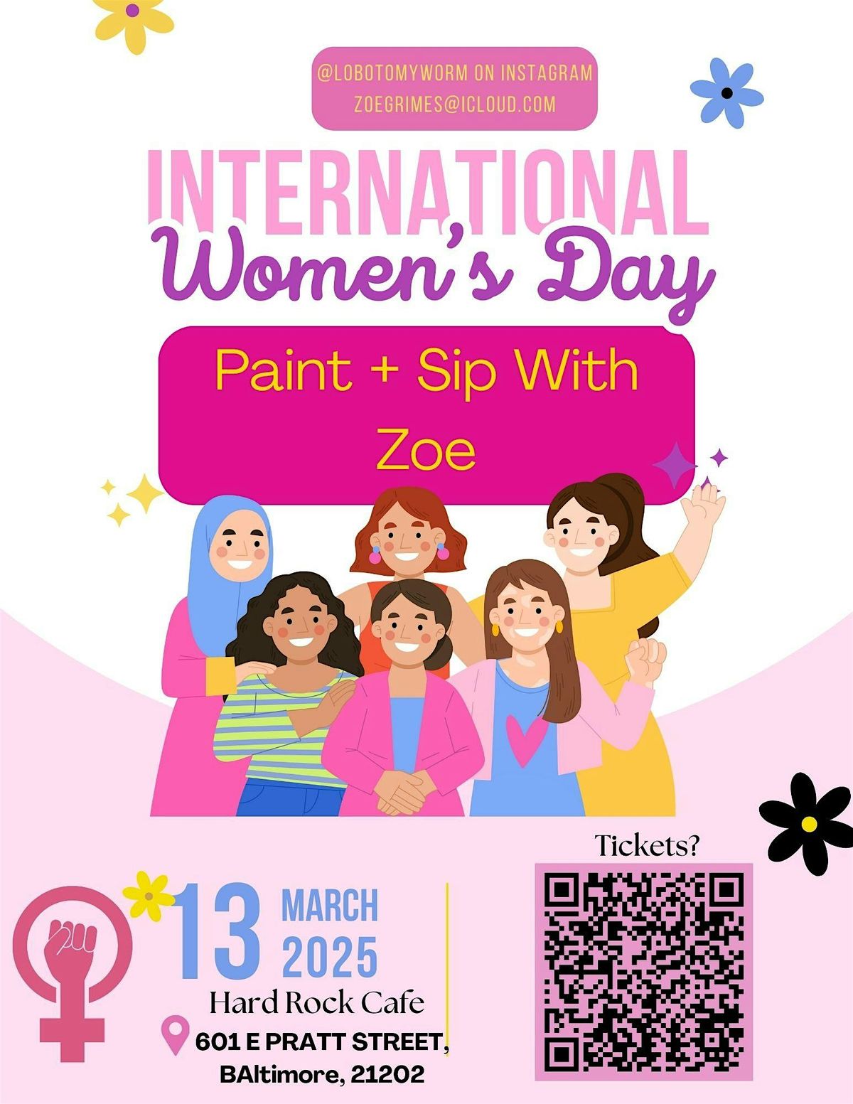 International Women's Day Sip + Paint