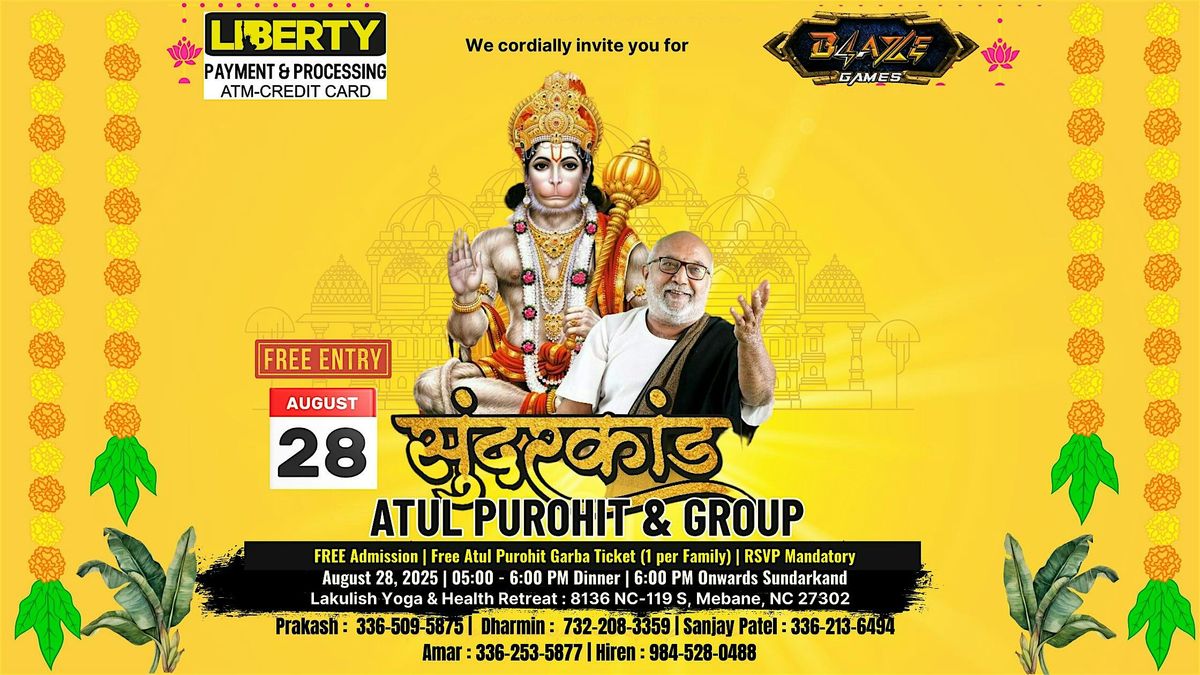 \ufe0f SUNDARKAND with Atul Purohit & Group - Liberty ATM & Blazze Games
