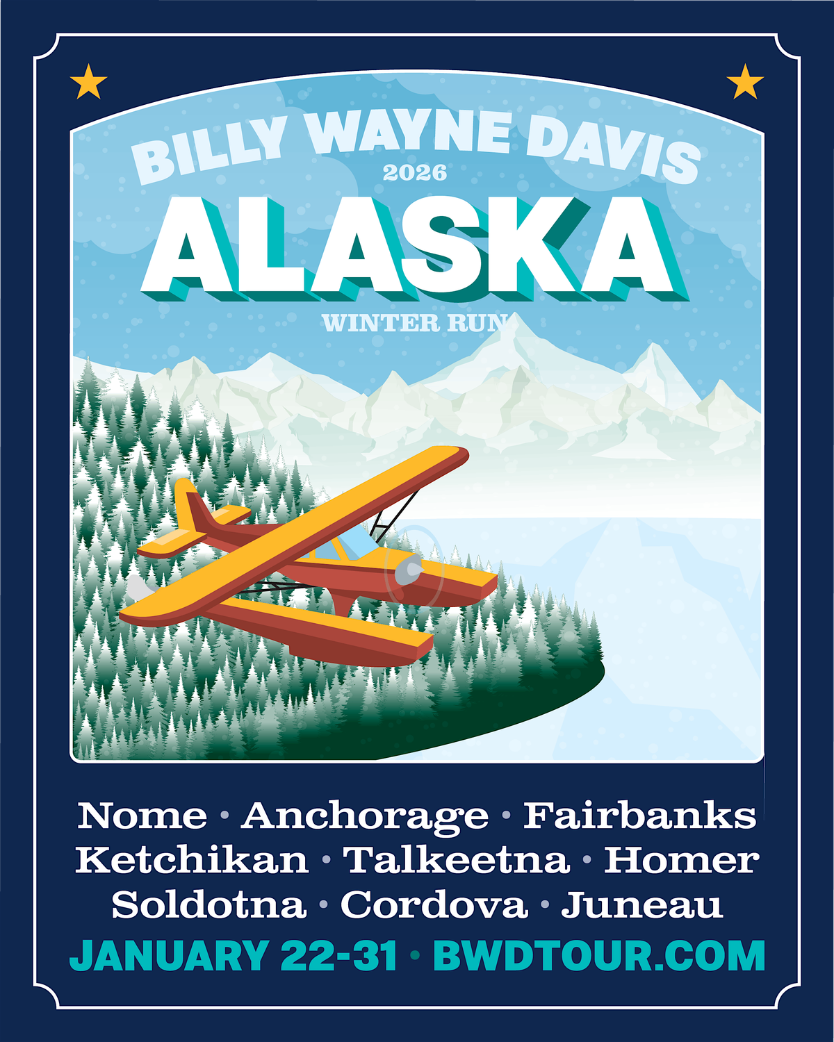 Comedian BILLY WAYNE DAVIS in JUNEAU