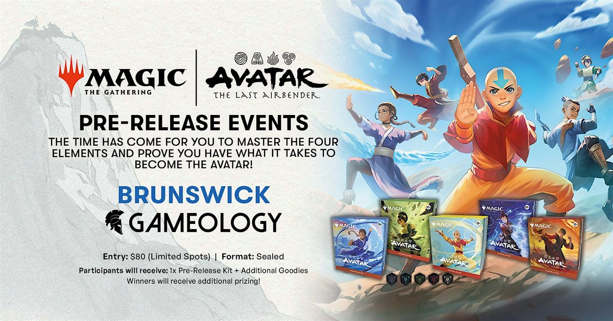 MTG - Avatar: The Last Airbender Pre-Release - Gameology BRUNSWICK - 15\/11