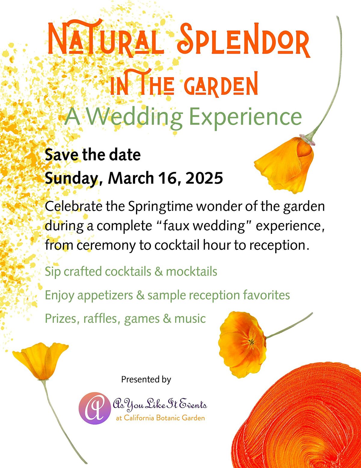 Splendor in the Garden - a Wedding Experience