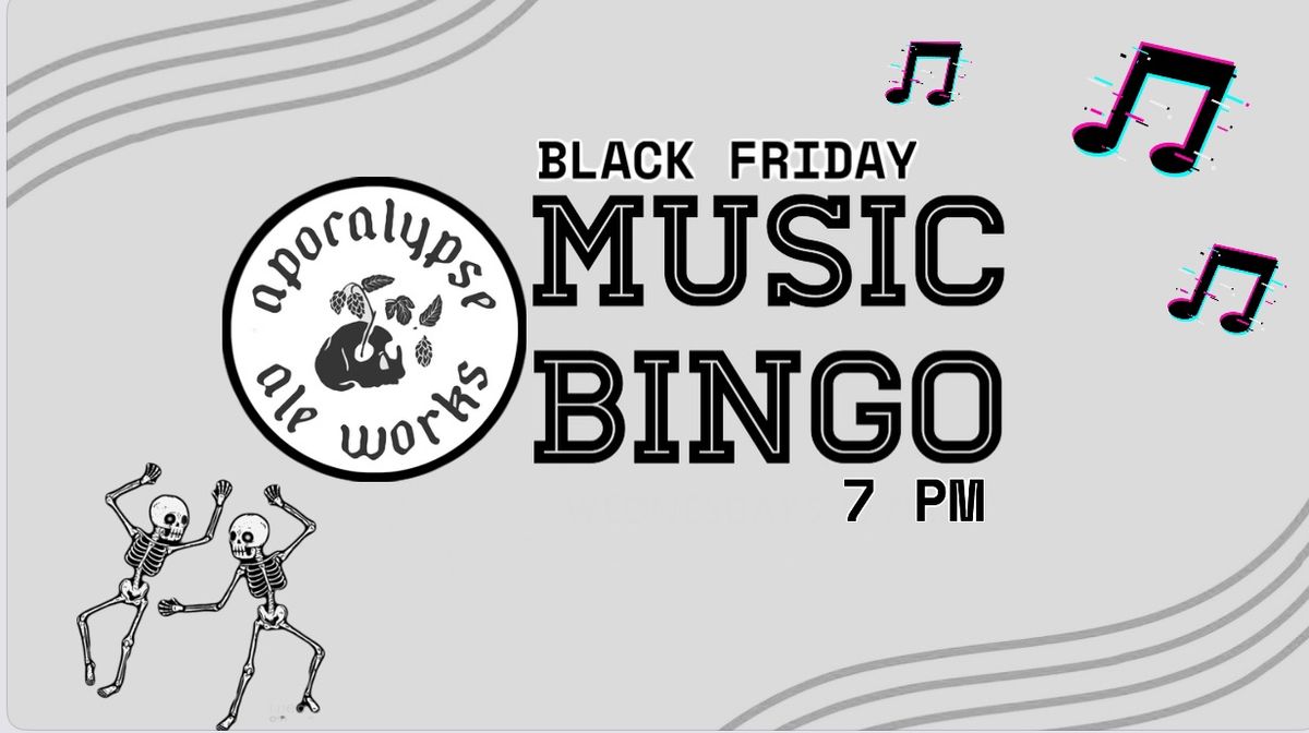 Black Friday Music Bingo