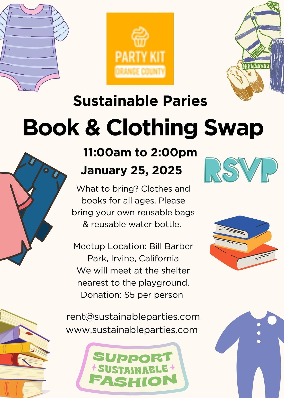 Community Book & Clothing Swap 