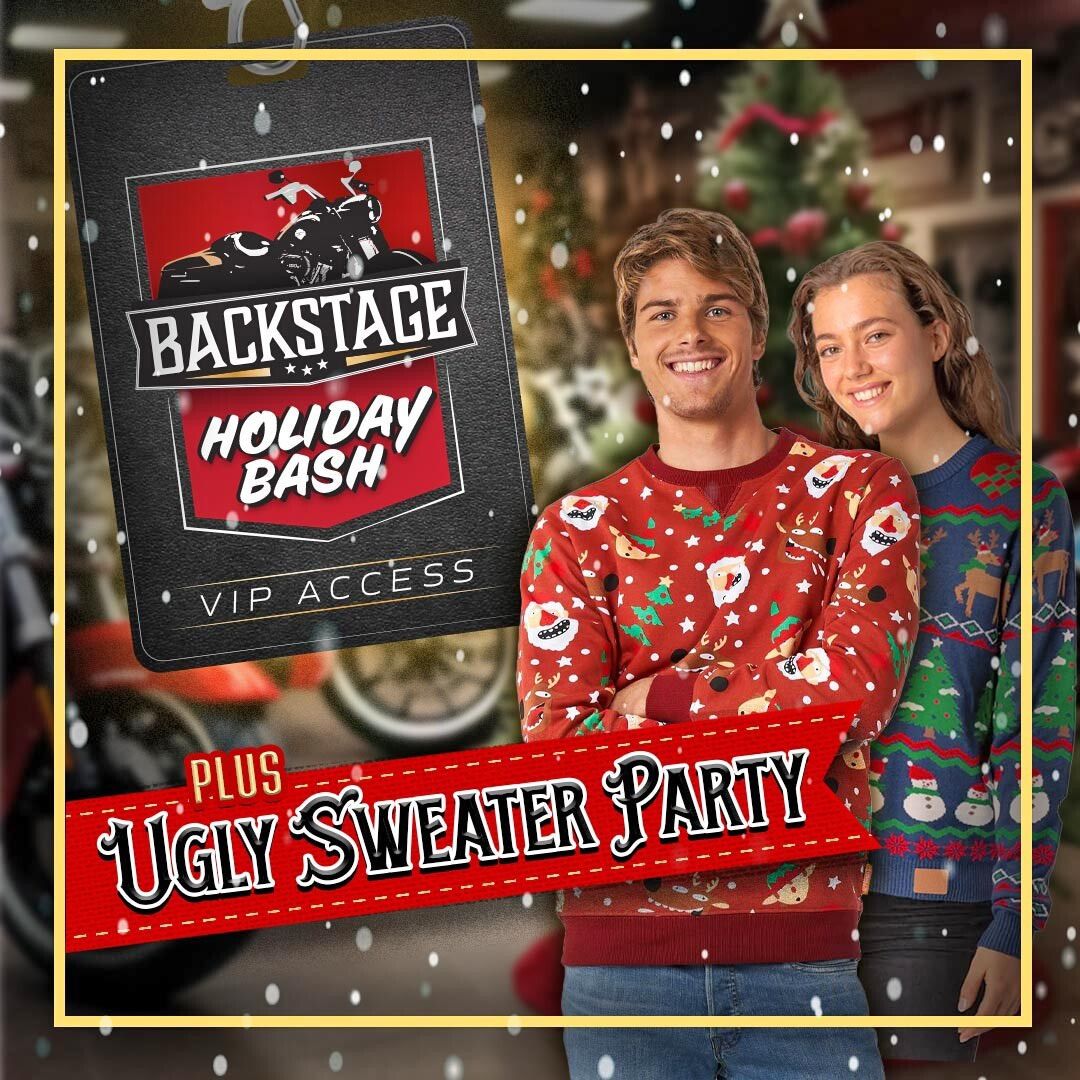 Backstage Holiday Bash + Ugly Christmas Sweater Contest 5-8P