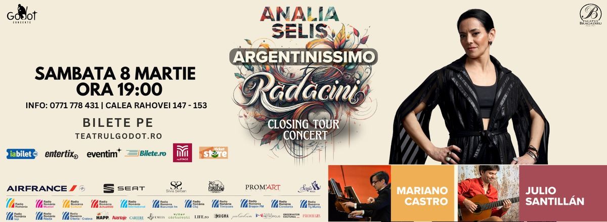 Analia Selis ARGENTINISSIMO, R\u0102D\u0102CINI | Closing Tour Concert